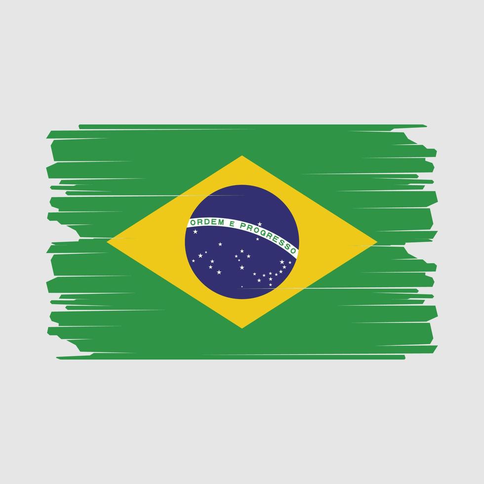 Abbildung der brasilianischen Flagge vektor