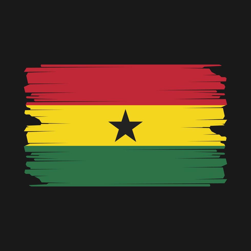 ghana flagga illustration vektor