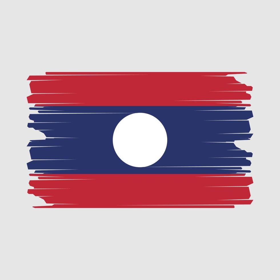 Laos Flagge Illustration vektor