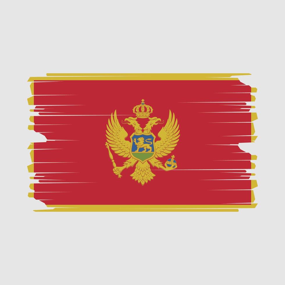 Montenegro Flagge Illustration vektor