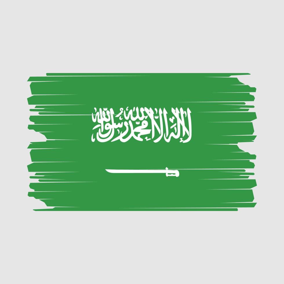 Abbildung der saudi-arabischen Flagge vektor