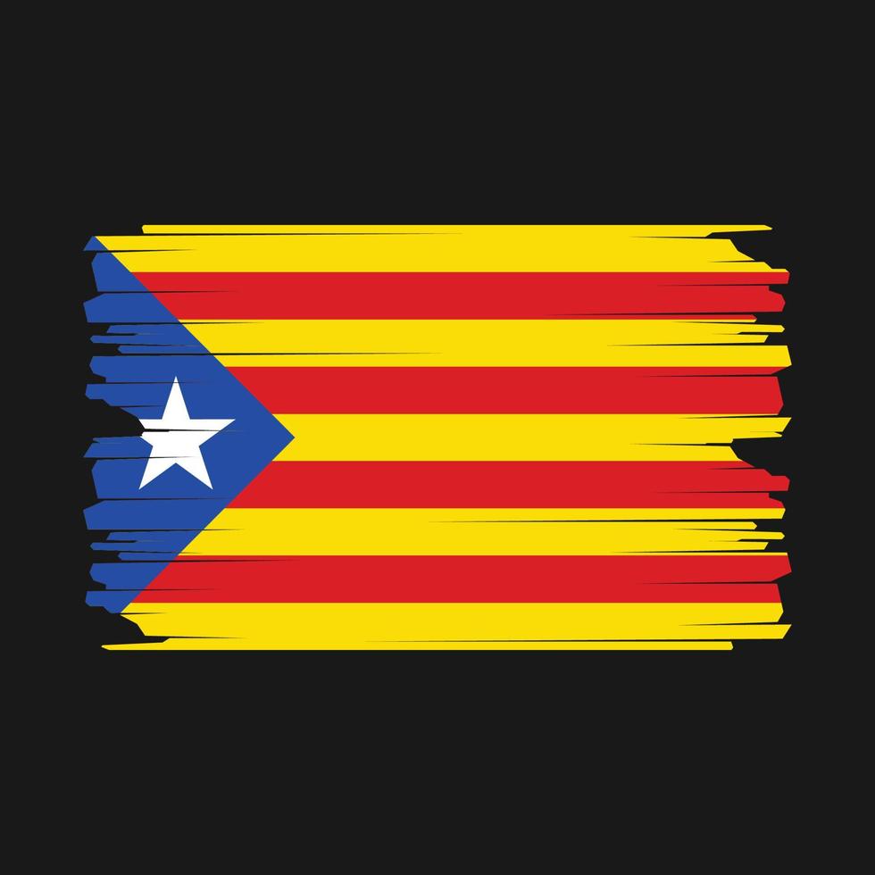 catalonia flagga illustration vektor