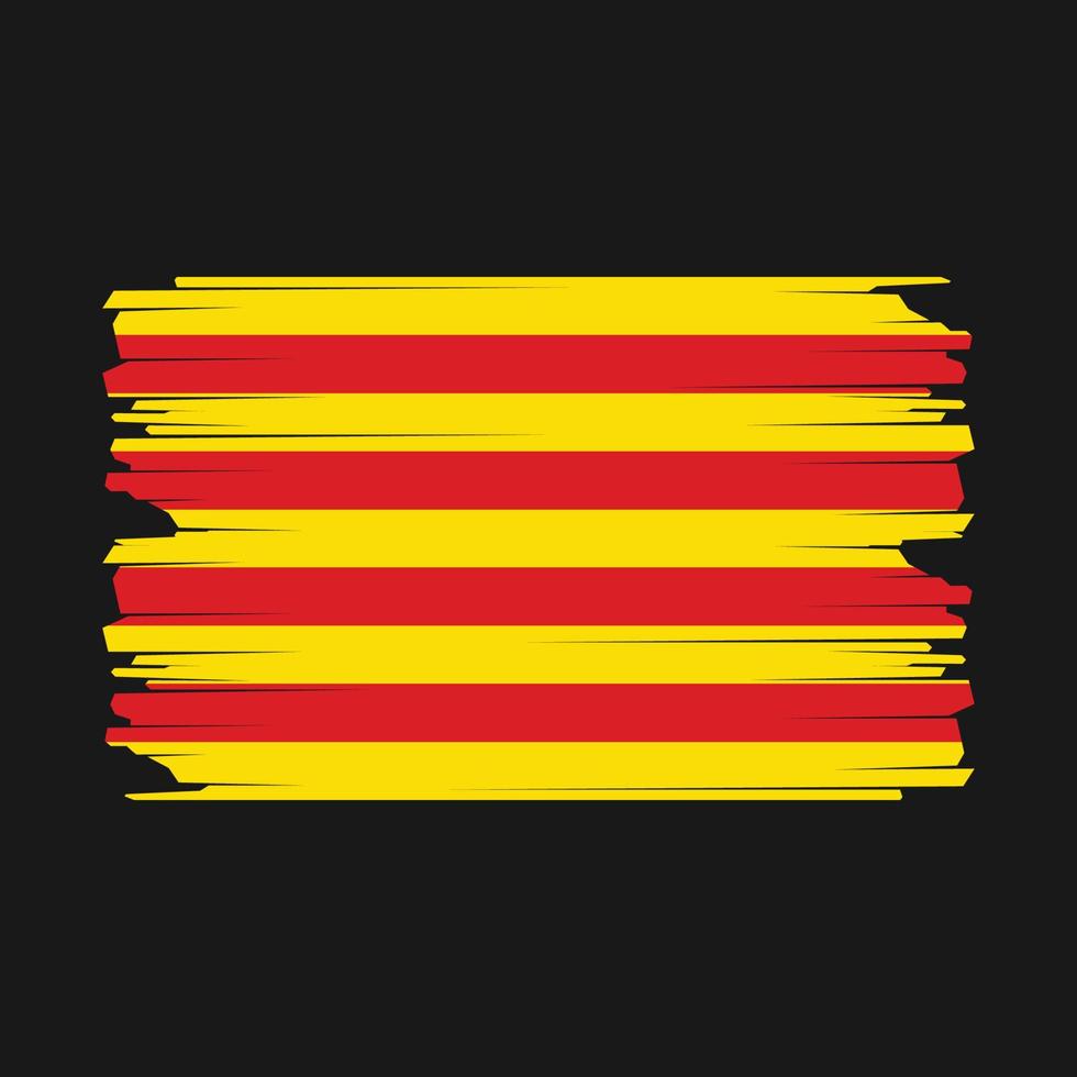 catalonia flagga illustration vektor
