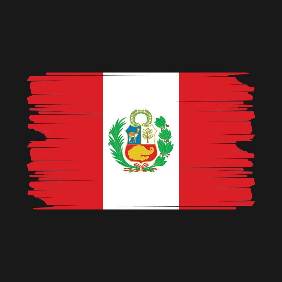 Peru Flagge Illustration vektor