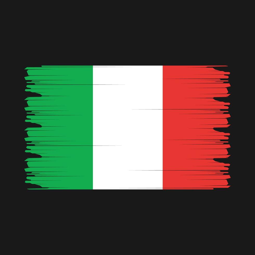 Abbildung der italienischen Flagge vektor