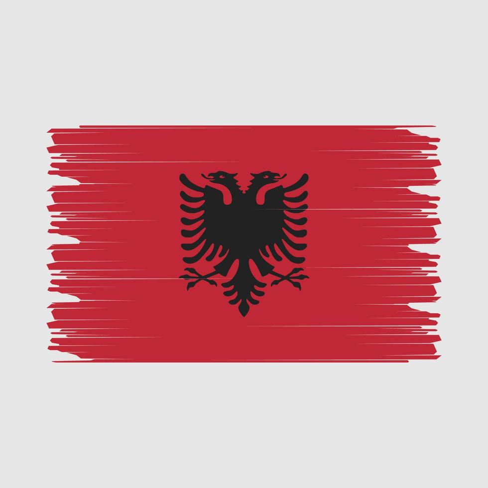 Abbildung der Flagge Albaniens vektor