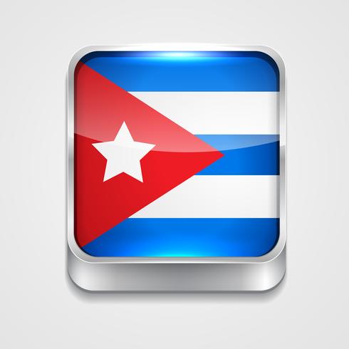Flagge von Kuba vektor