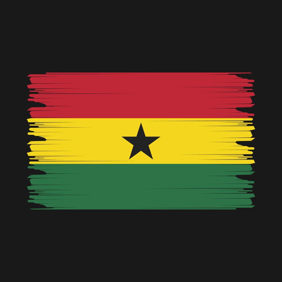 Ghana Flagge Illustration vektor