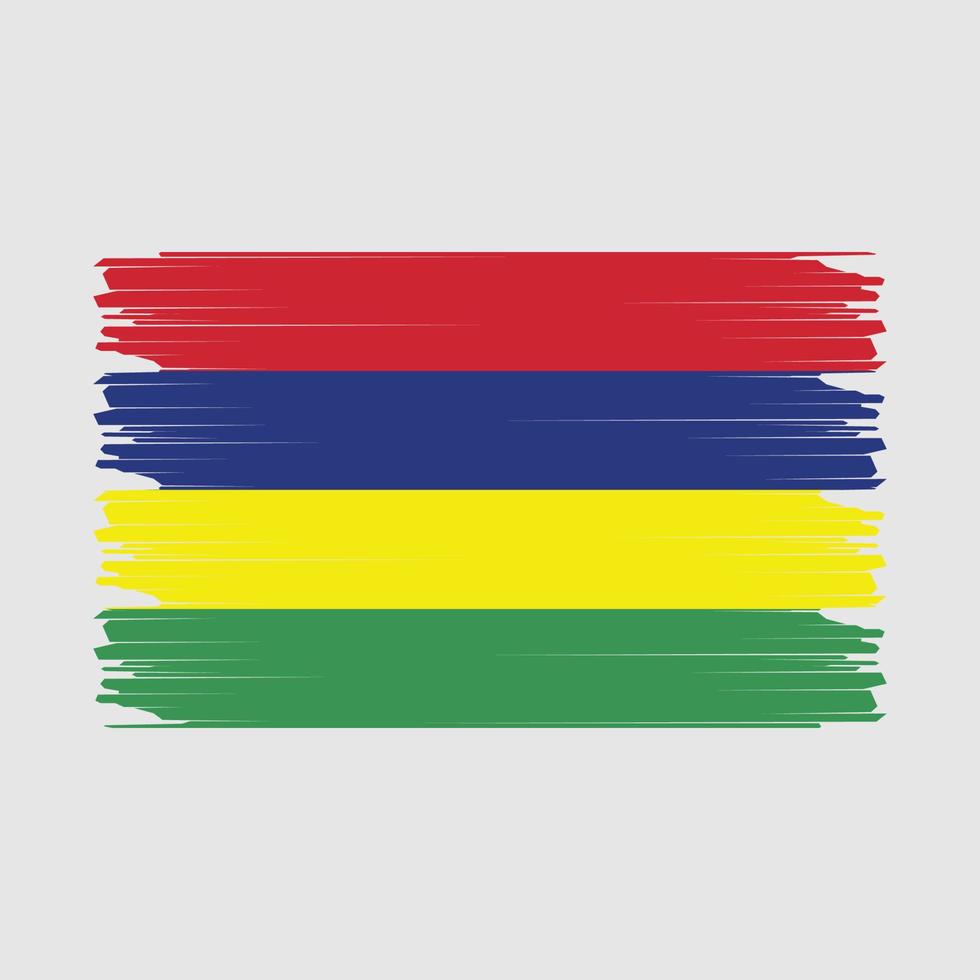 mauritius flagga illustration vektor