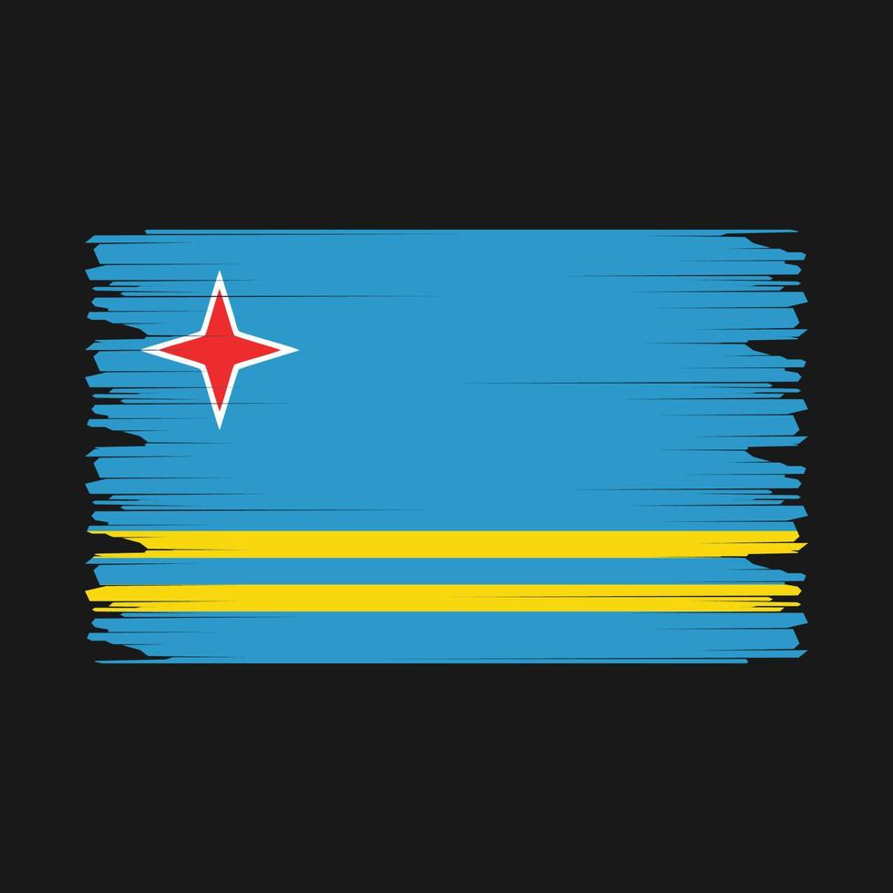 Aruba Flagge Illustration vektor