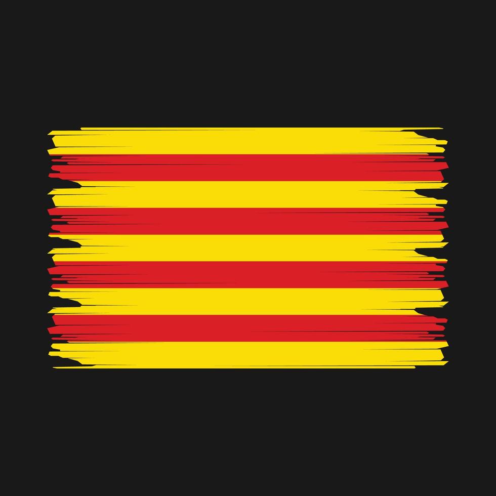 Katalonien Flagge Illustration vektor