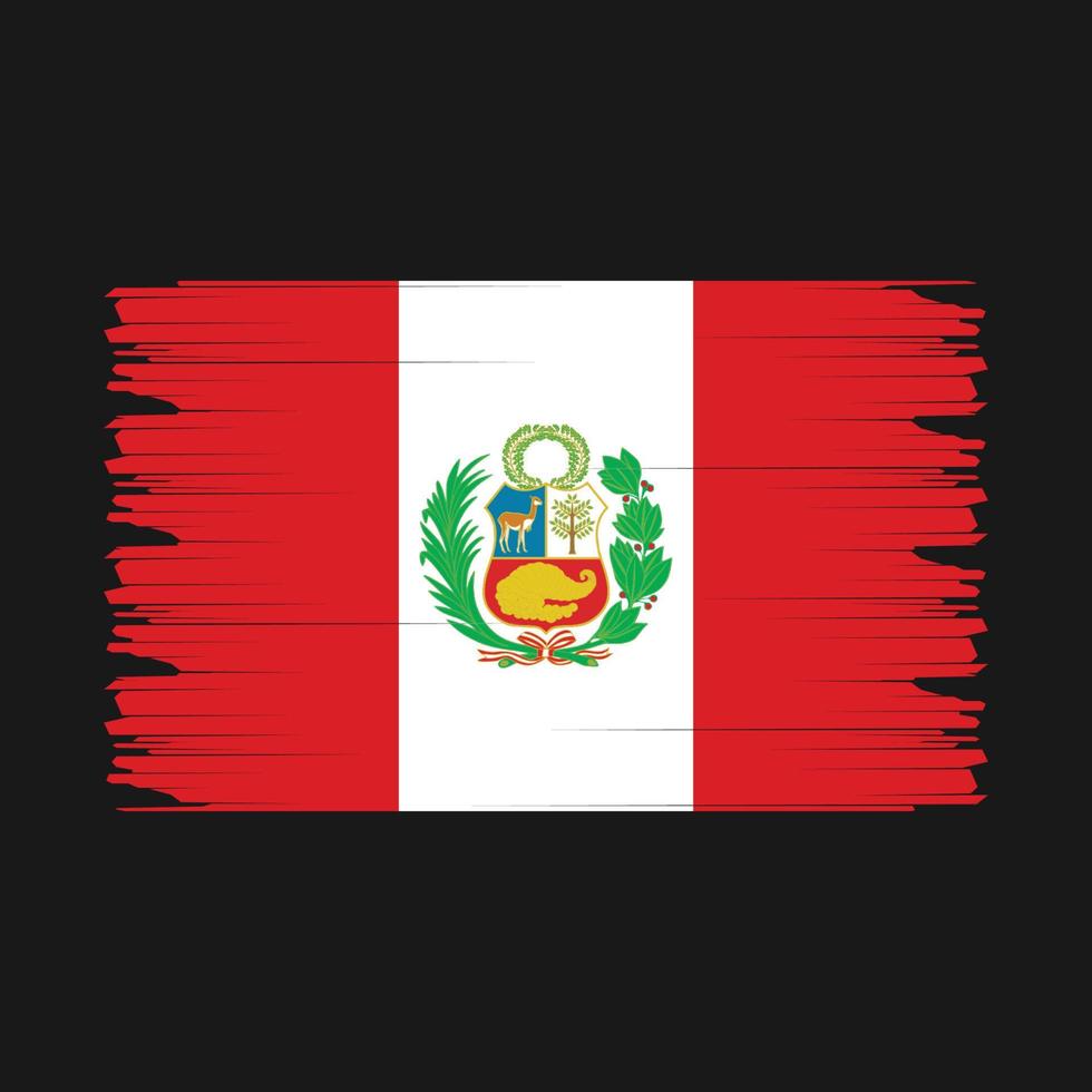 Peru Flagge Illustration vektor