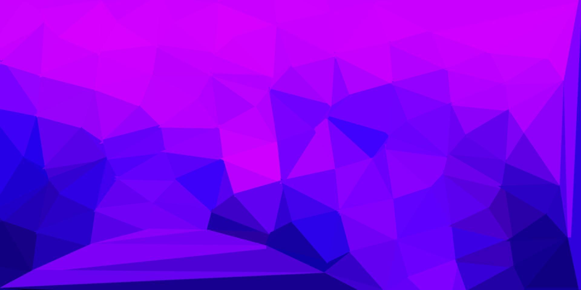 hellviolettes, rosa Vektorgradienten-Polygonlayout. vektor