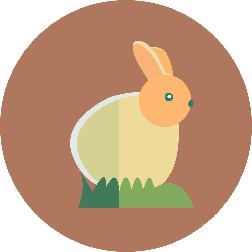 söt påsk kanin ikon vektor