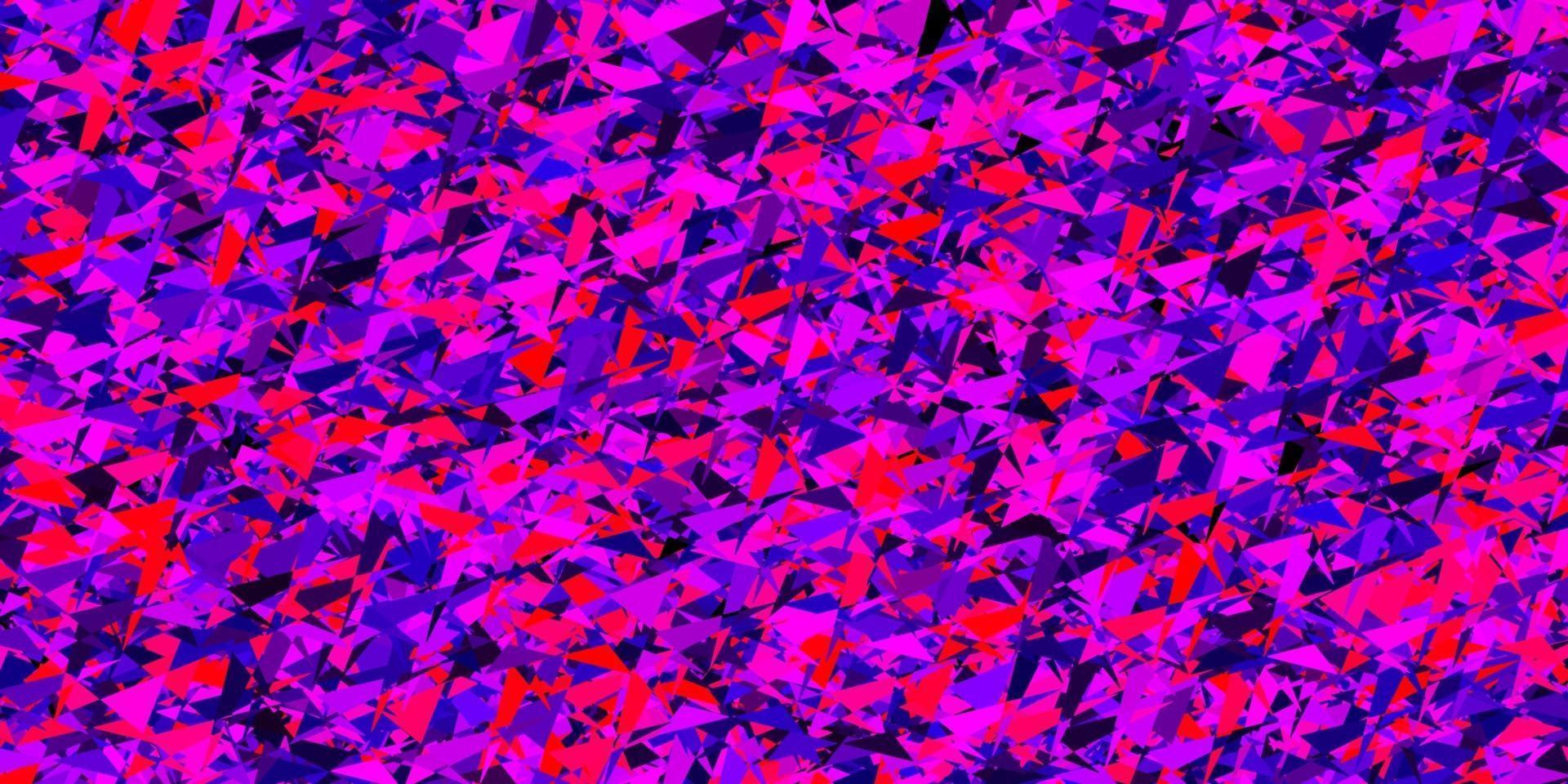 hellviolettes, rosa Vektormuster mit polygonalem Stil. vektor