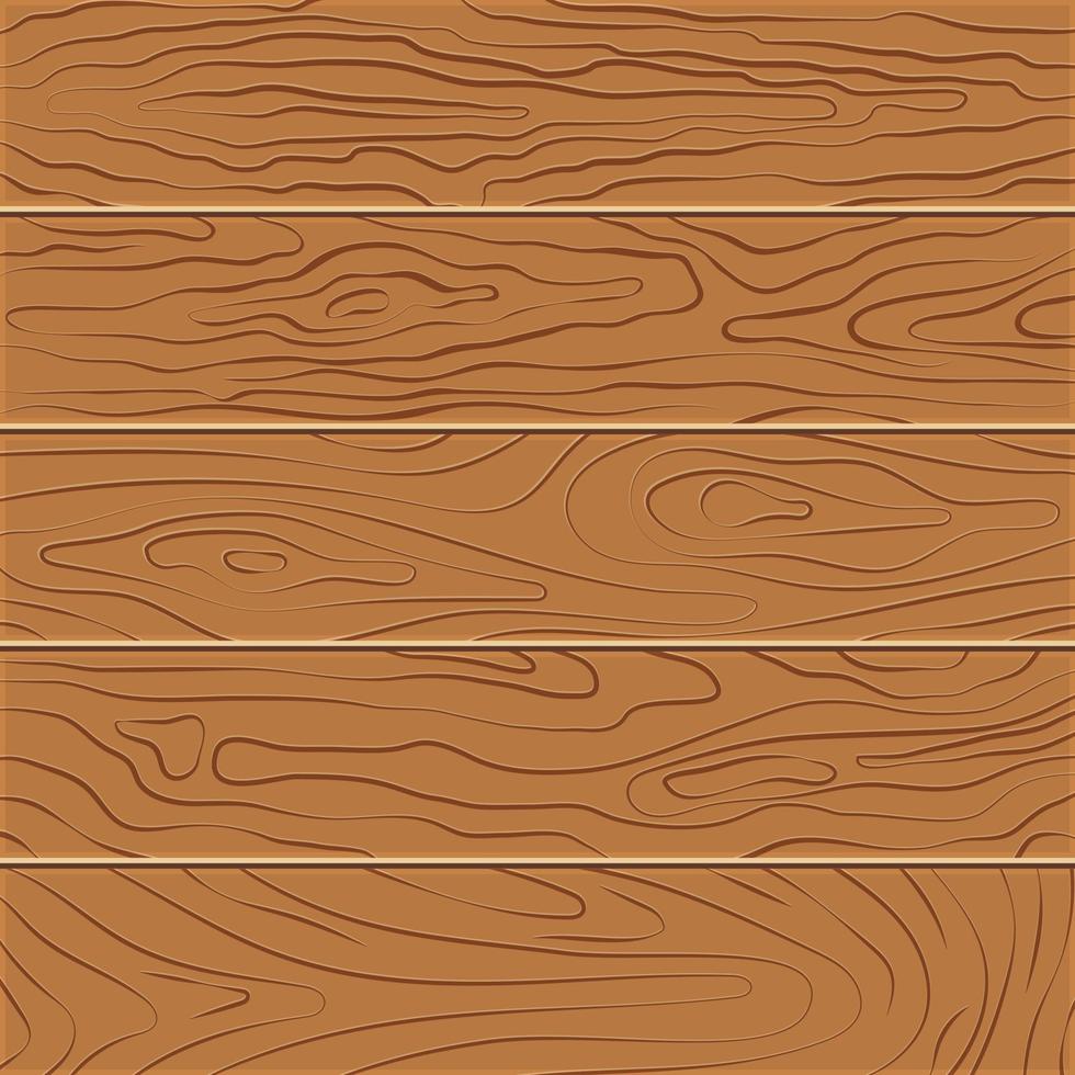 trä textur bakgrund. fem trä- styrelser i platt design. vektor illustration