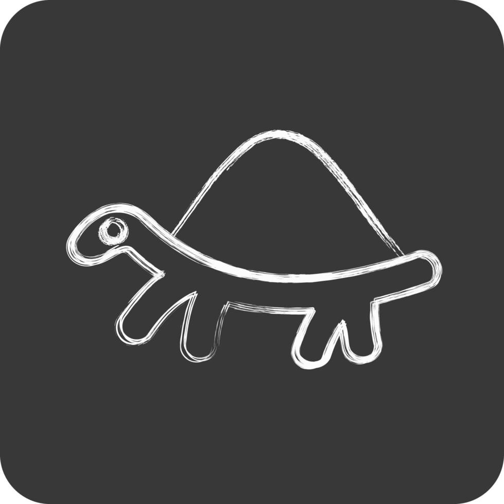 Symbol Schildkröte. verbunden zu inländisch Tiere Symbol. einfach Design editierbar. einfach Illustration vektor