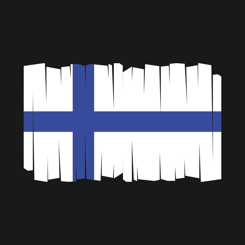 Finland flagga vektor