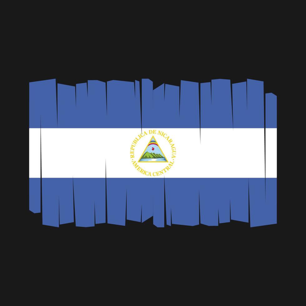 nicaragua flagga vektor