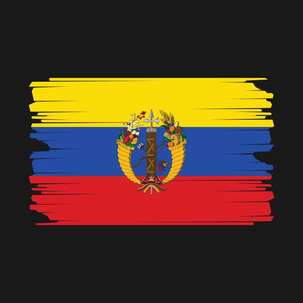 colombia flagga illustration vektor