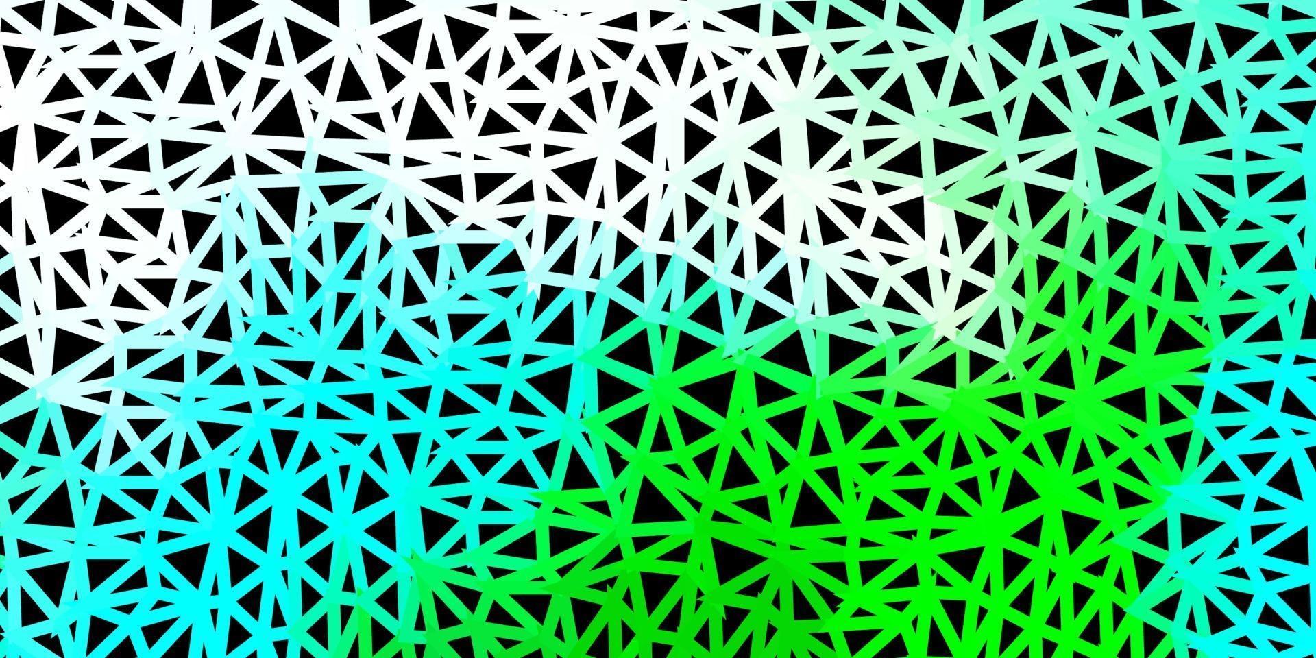 hellblauer, grüner Vektor abstrakter Dreieckhintergrund.