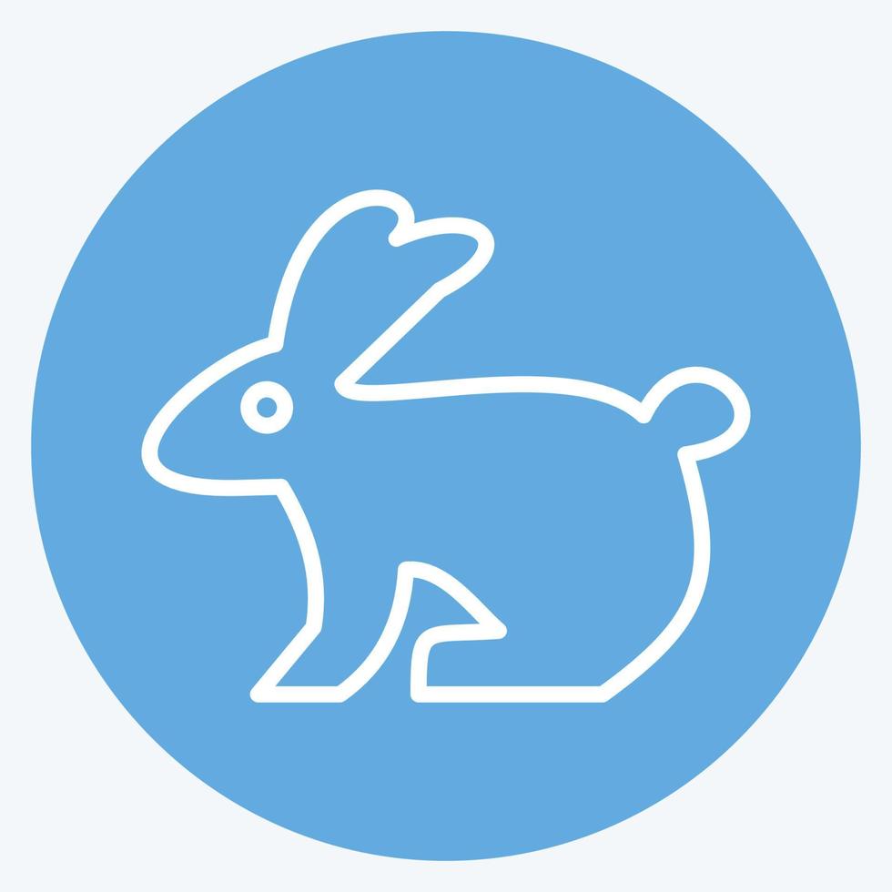 Symbol Hase. verbunden zu inländisch Tiere Symbol. einfach Design editierbar. einfach Illustration vektor