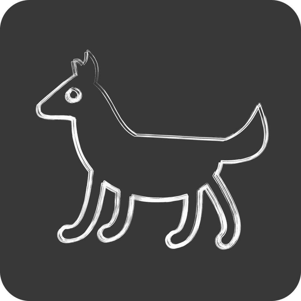 ikon hund. relaterad till inhemsk djur symbol. enkel design redigerbar. enkel illustration vektor