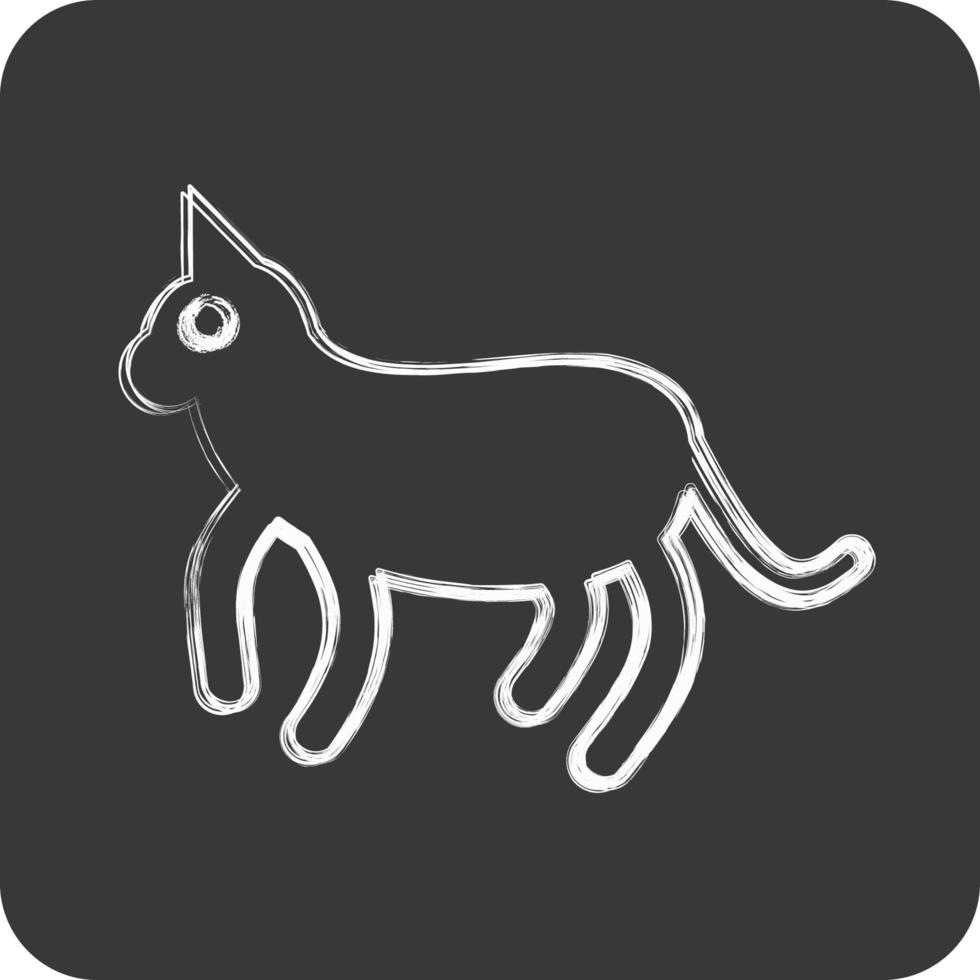 Symbol Katze. verbunden zu inländisch Tiere Symbol. einfach Design editierbar. einfach Illustration vektor