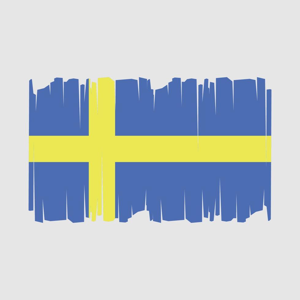 Schweden-Flagge-Vektor-illustration vektor