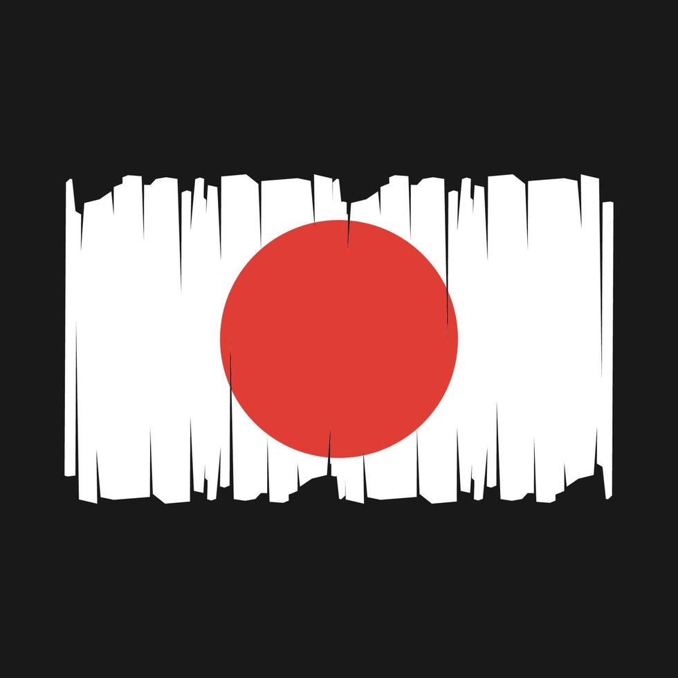 japan flagga vektor illustration