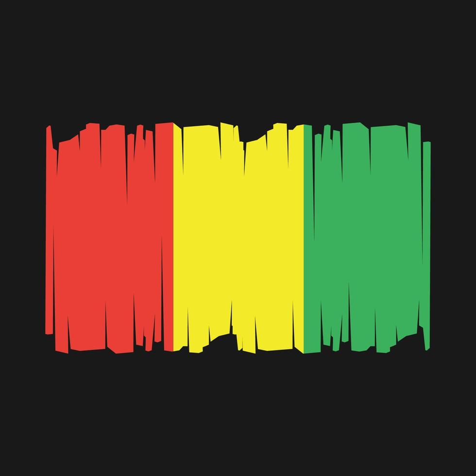 guinea flagga vektor illustration