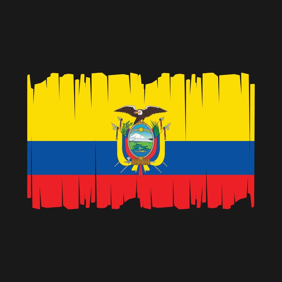 ecuador flagga vektor illustration