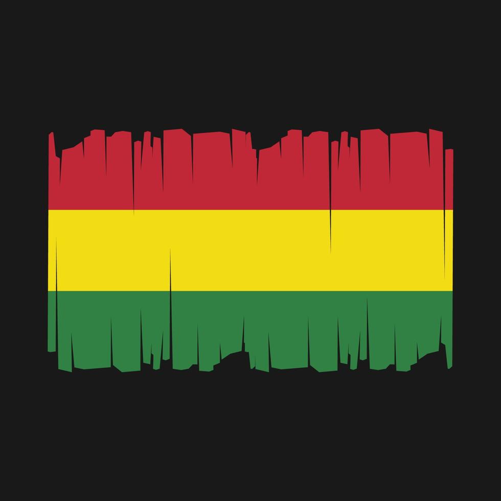 bolivia flagga vektor illustration