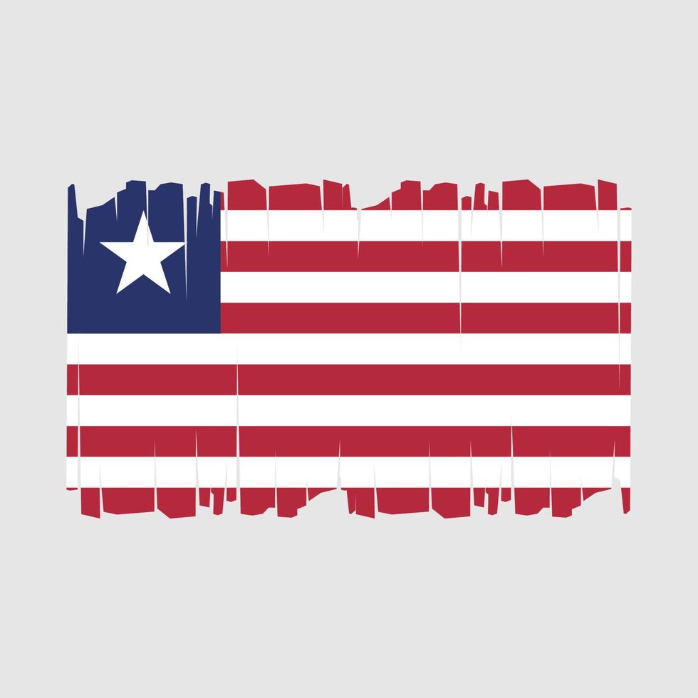 Liberia flagga vektor illustration