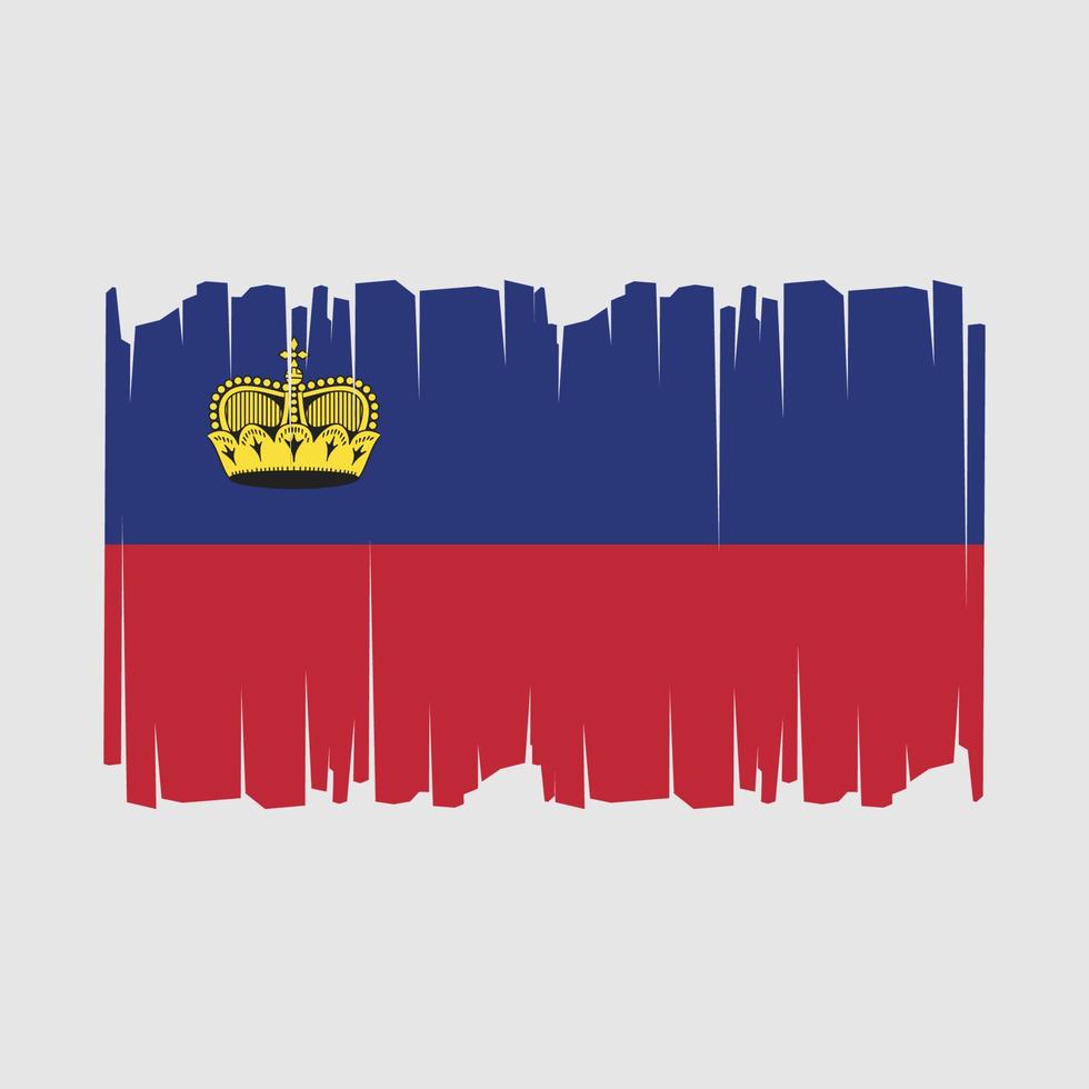 liechtenstein flagga vektor illustration