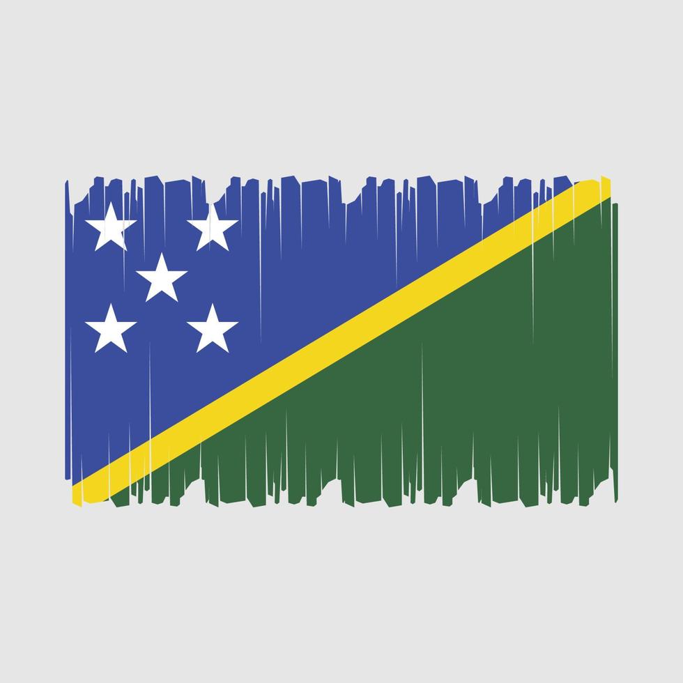 Solomon Flagge Vektor Illustration