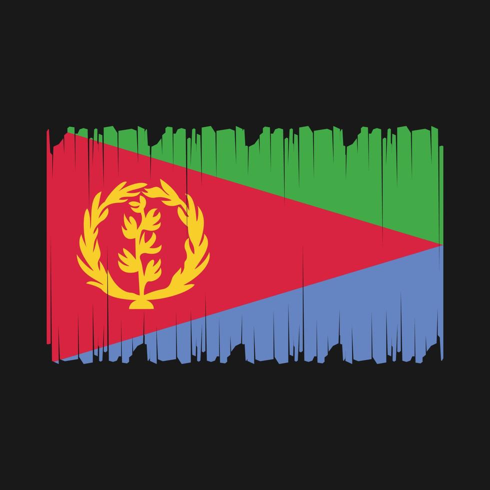 eritrea Flagge Vektor Illustration