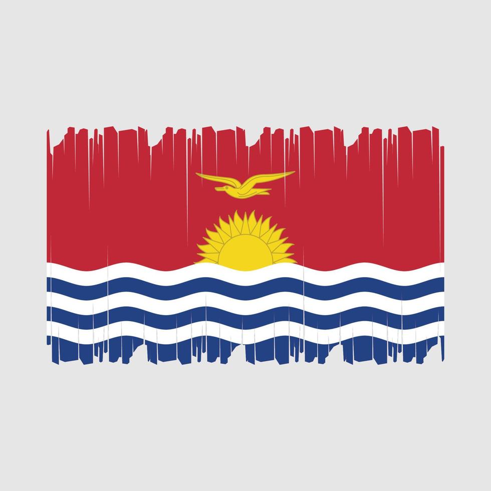 kiribati flagga vektor illustration