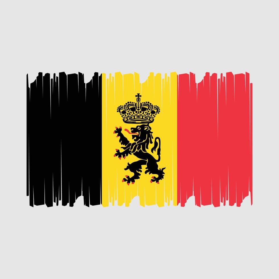 Belgien flagga vektorillustration vektor