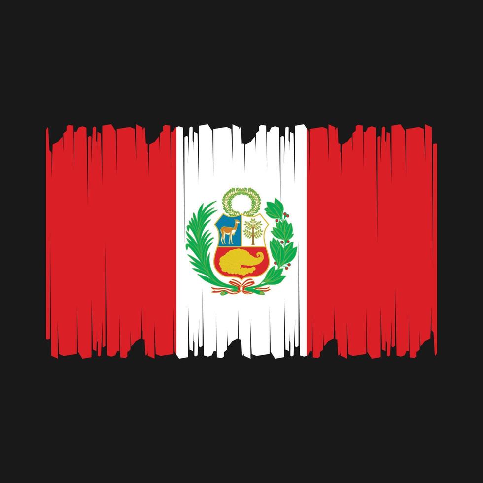 Peru Flagge Vektor Illustration