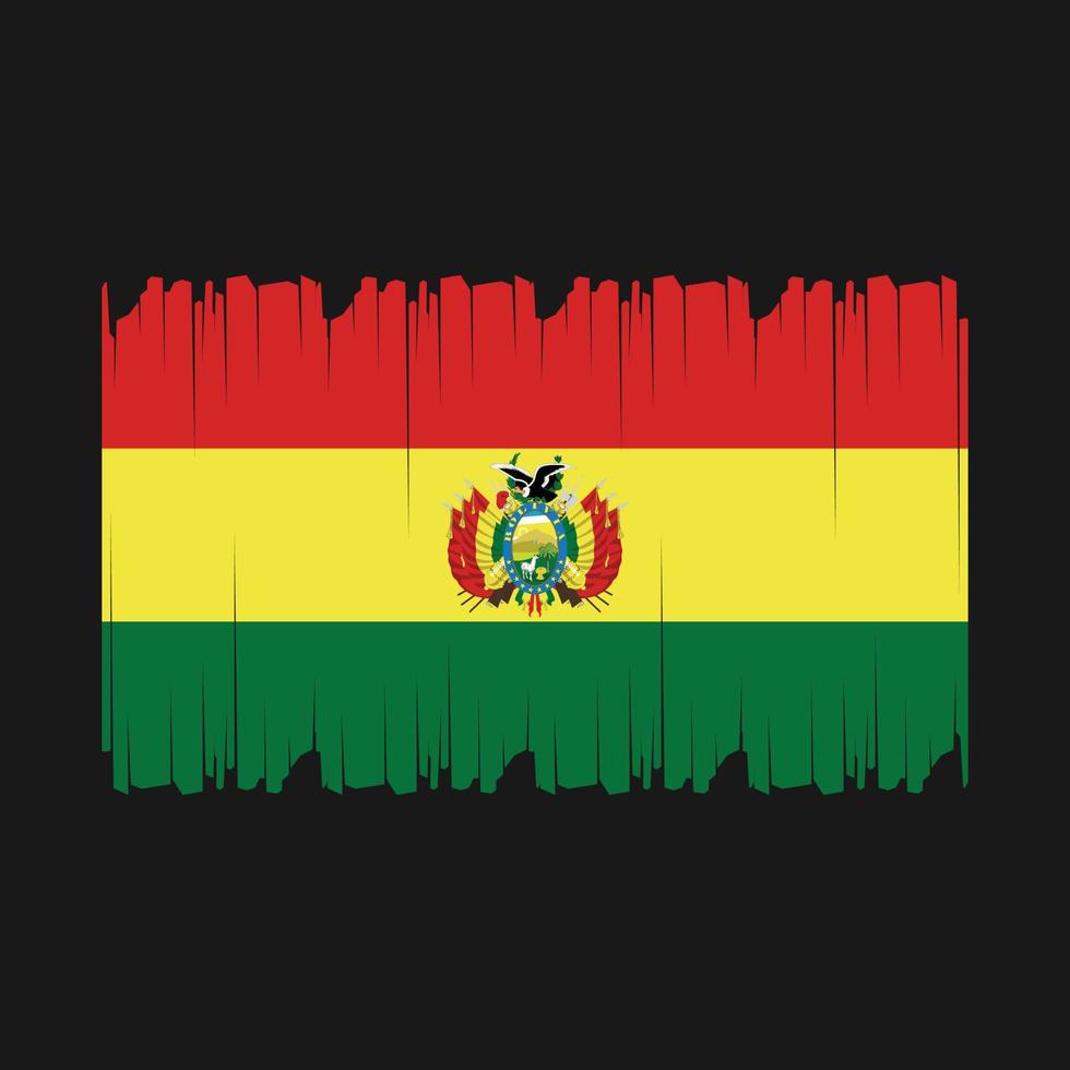 bolivia flagga vektor illustration
