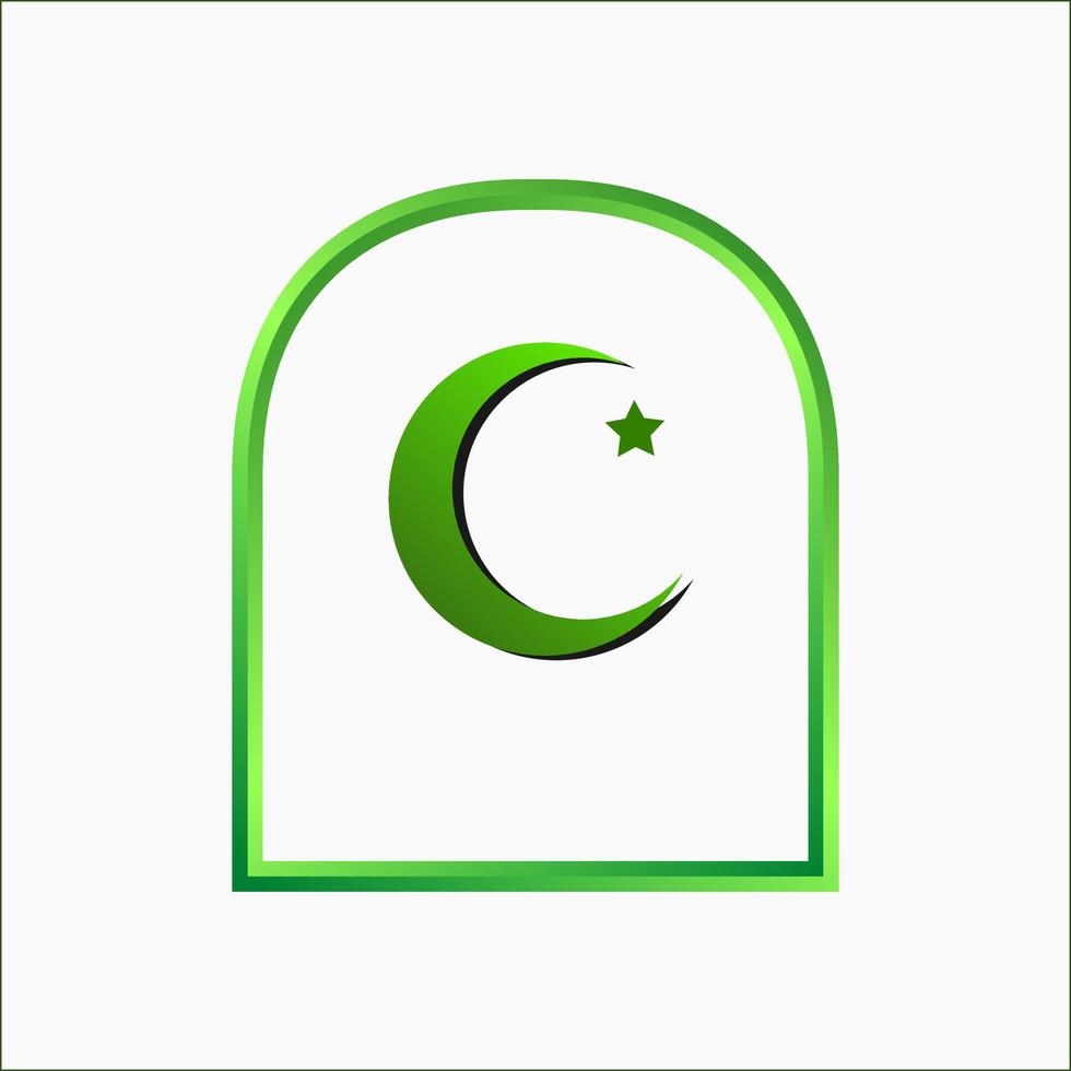 islamisch Ornament Rahmen gestalten Design Vektor Vorlage. islamisch bagde Emblem. Arabisch abstrakt Element