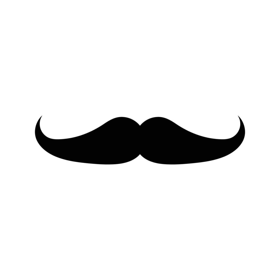 mustasch ikon Vektor