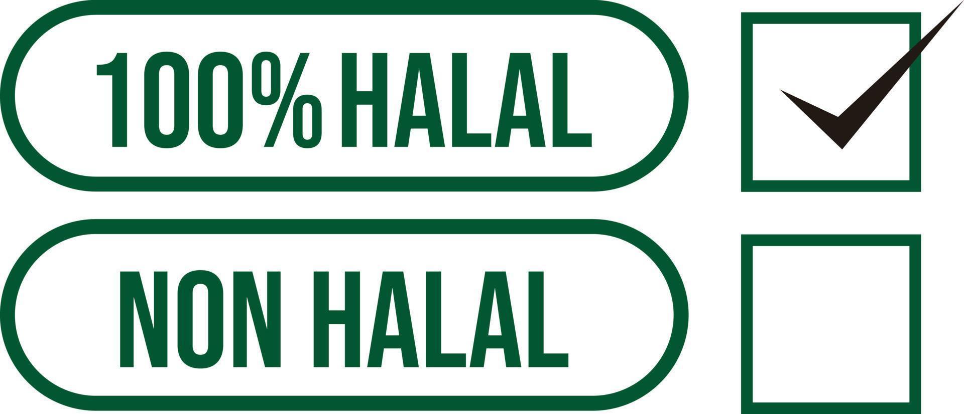 halal Logo Vektor Abzeichen Bild Abbildungen