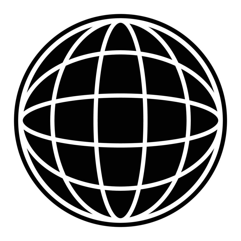 modisch Globus Logo, Vektor