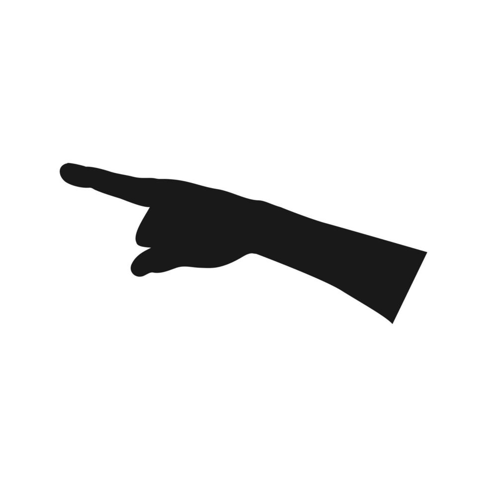 hand ikon pekande vektor