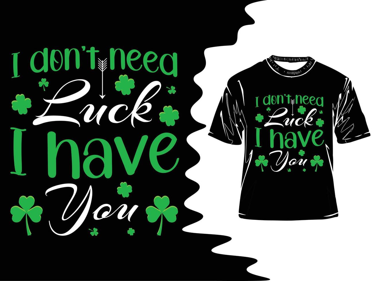 st. Patrick's Tag T-Shirt Design, Heilige Patrick's Tag Shirt, Glücklich irisch Hemd vektor