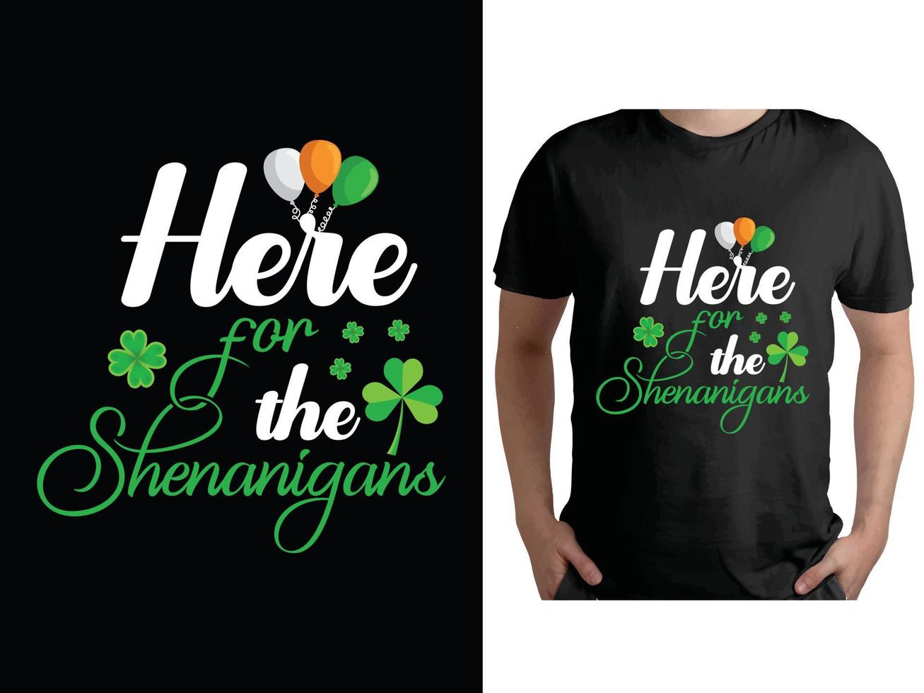 st. Patrick's Tag T-Shirt Design, Heilige Patrick's Tag Shirt, Glücklich irisch Hemd vektor