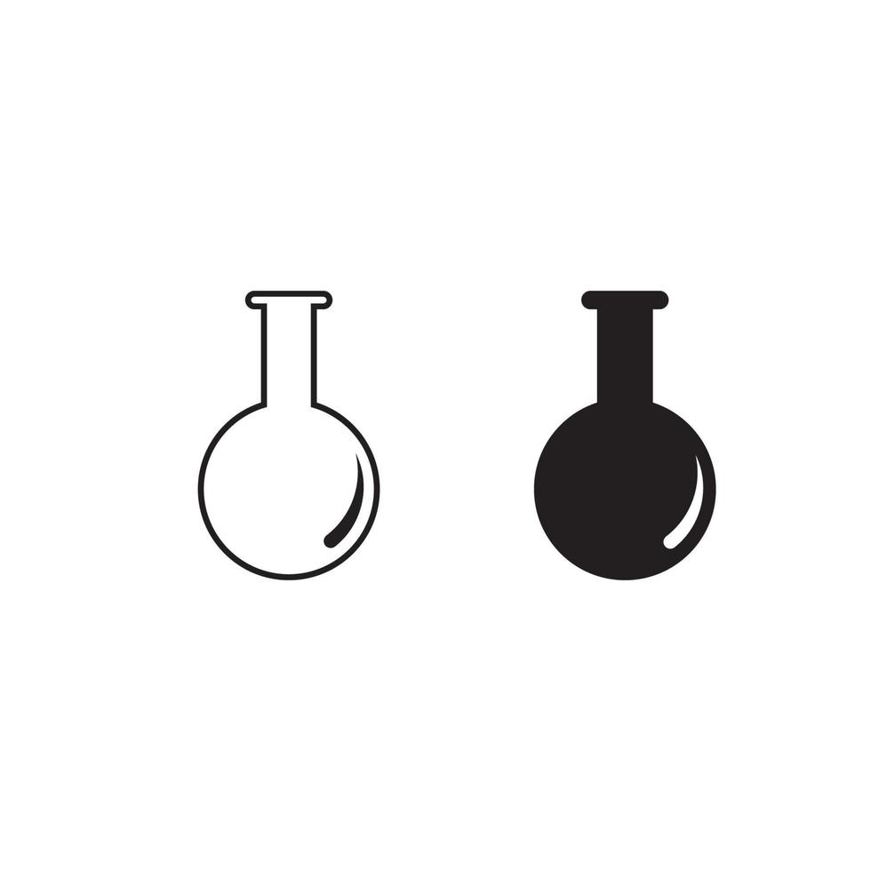 ikon lab logotyp för medial sjukvård vektor