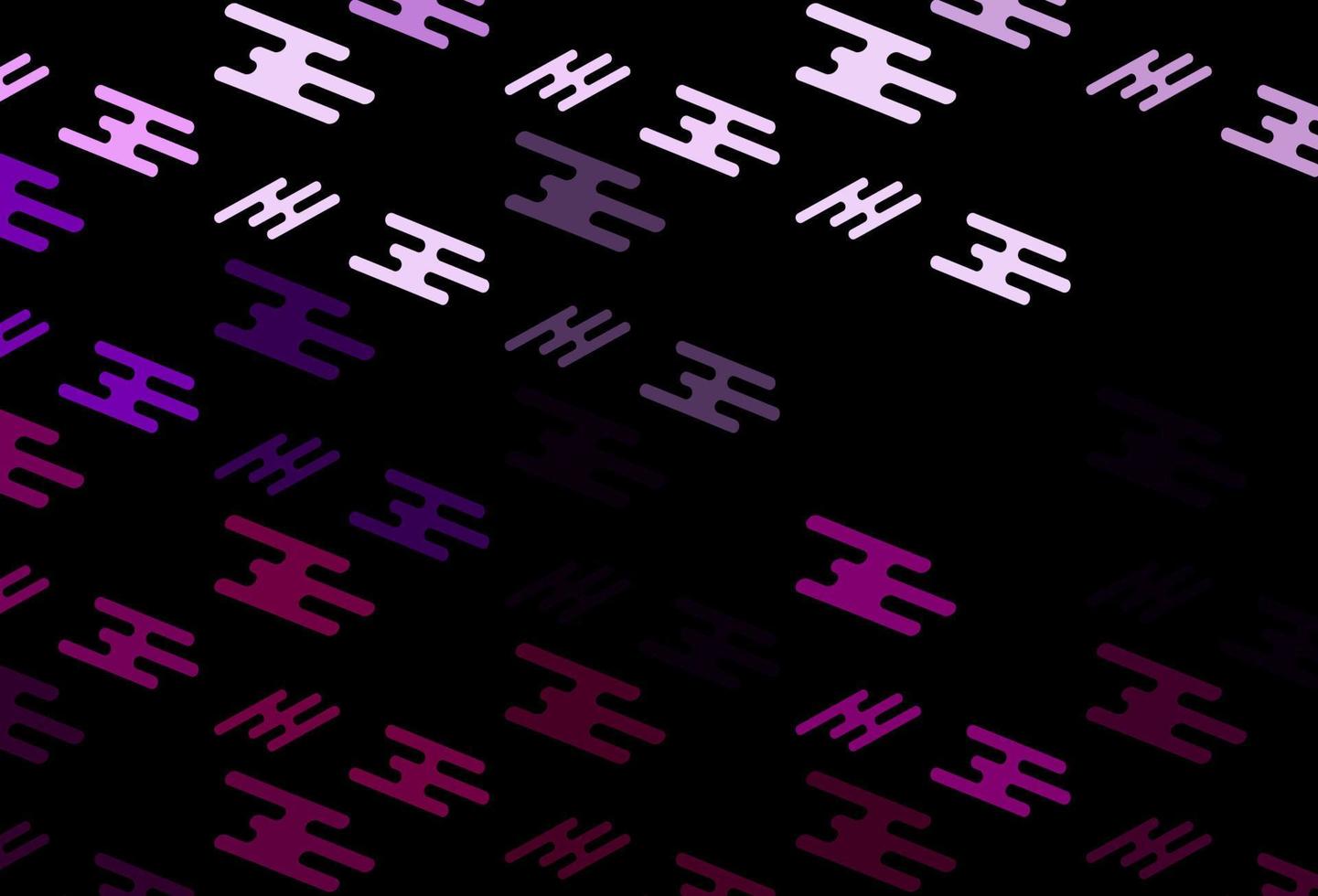 mörk lila vektor bakgrund med långa rader.